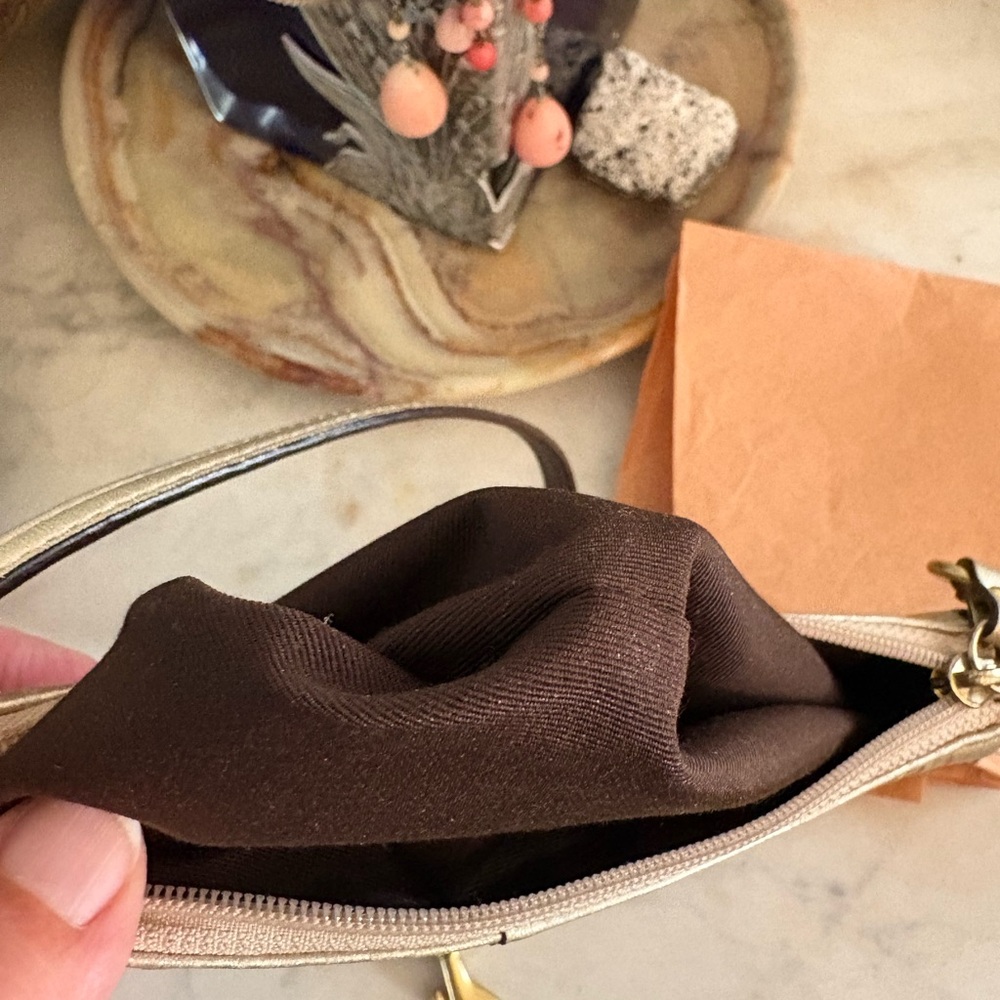 Coach Signature Metallic Wristlet - Picture 8 of 16